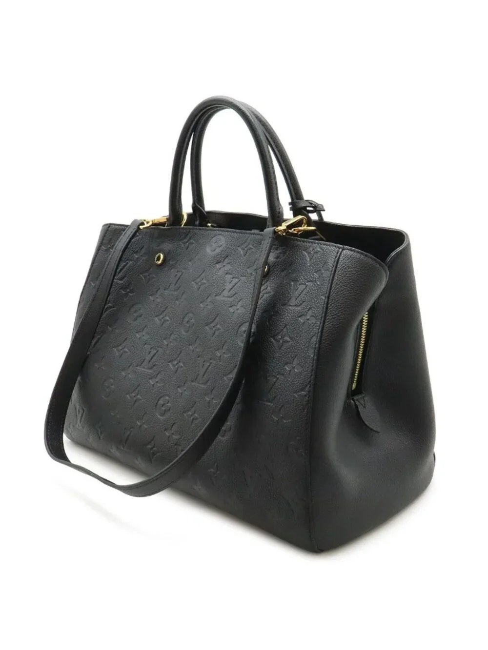 Louis Vuitton Monogram Empreinte Montaigne GM Tote 2-Way Shoulder Bag Noir